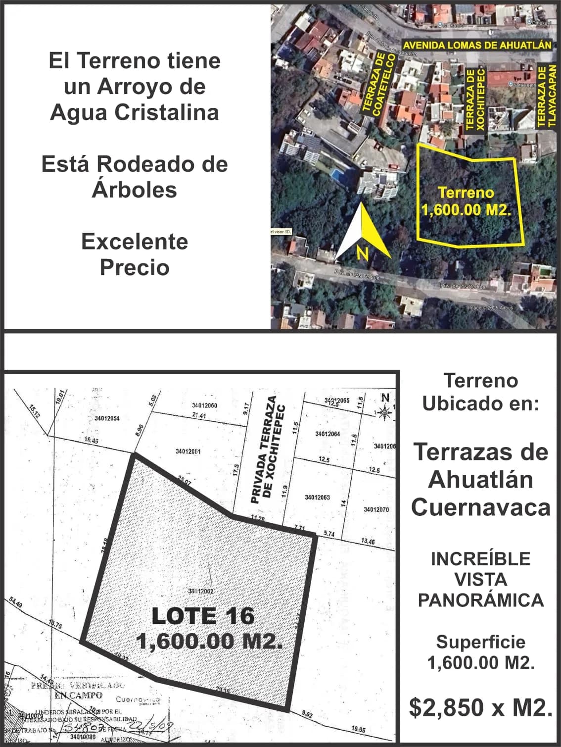 TERRENO UBICADO AL NORTE DE CUERNAVACA